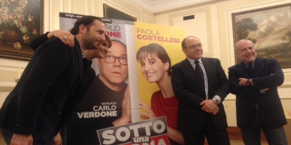 Napoli: stamattina presentazione film 'Sotto una buona stella'