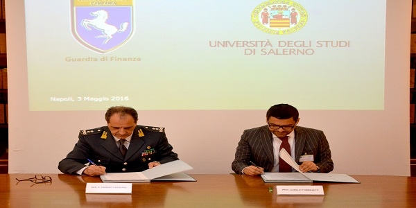 Napoli: firmato protocollo d'intesa tra GDF e Università di Salerno