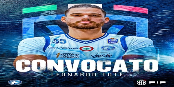 NAPOLI BASKET: TOTE\' CONVOCATO IN NAZIONALE