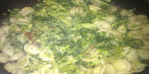 Le Orecchiette alle cime di rape.