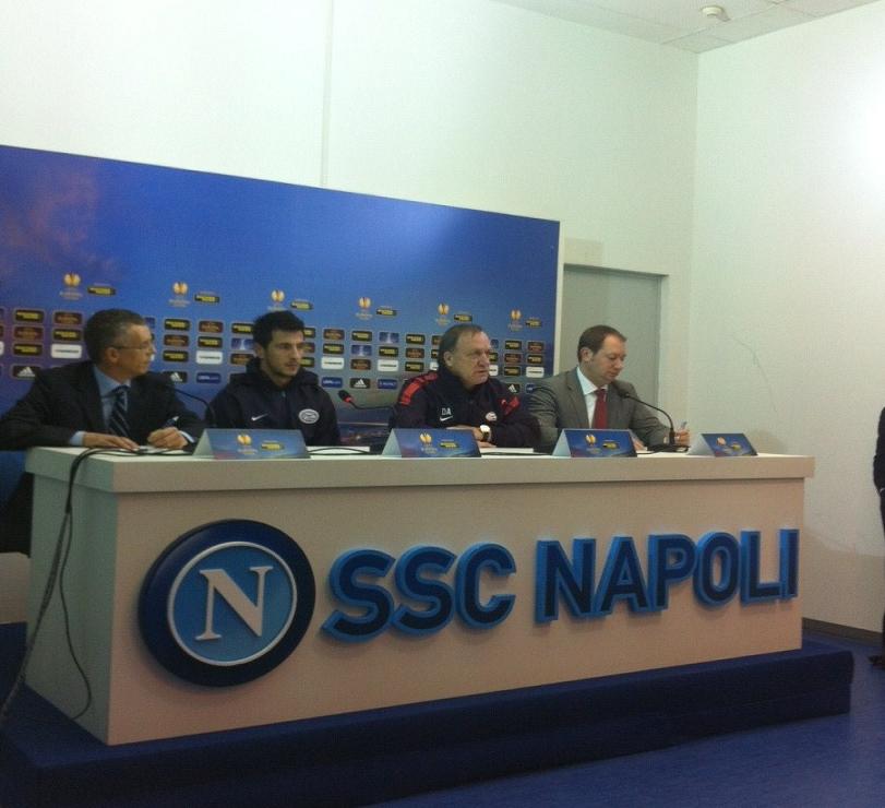 Napoli - Psv: Conferenza stampa degli olandesi