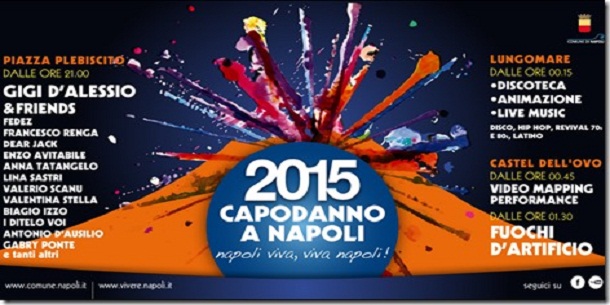 Napoli, Capodanno 2015: Gigi D'Alessio&Friends a Piazza del Plebiscito.