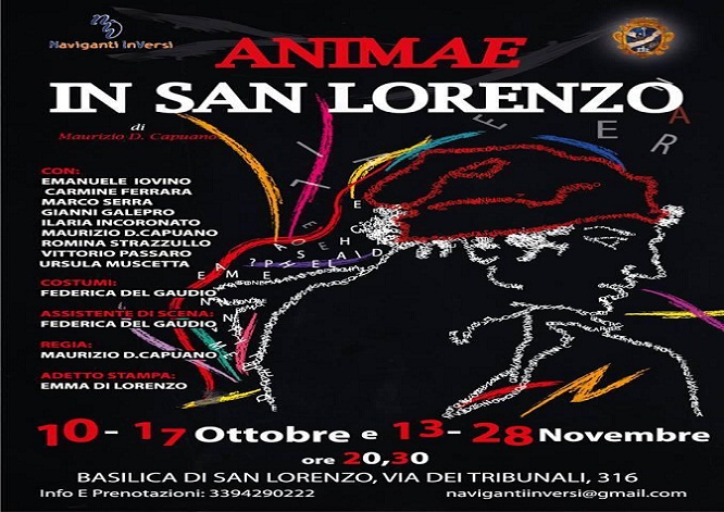 Napoli: 'ANIMAE IN SAN LORENZO' dei Naviganti InVersi, a San Lorenzo Maggiore il 13/11 e il 28/11