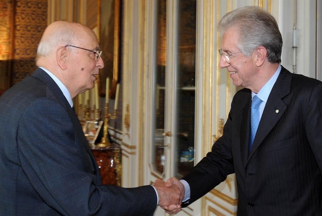 Incontro Napolitano-Monti