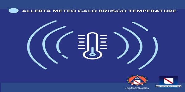 CAMPANIA: BRUSCO ABBASSAMENTO DELLE TEMPERATURE E VENTI FORTI