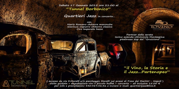 Napoli: Al Tunnel Borbonico il neapolitan gipsy jazz di Mario Romano