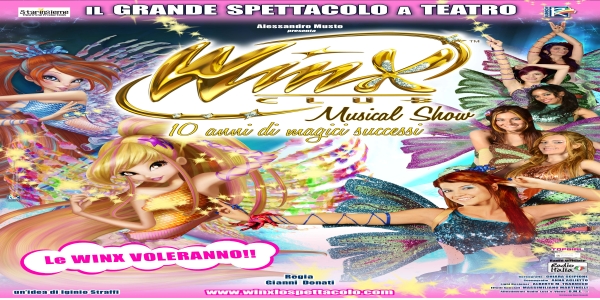 Napoli: Winx Club Musical Show, al Teatro Palapartenope il debutto dello straordinario musical