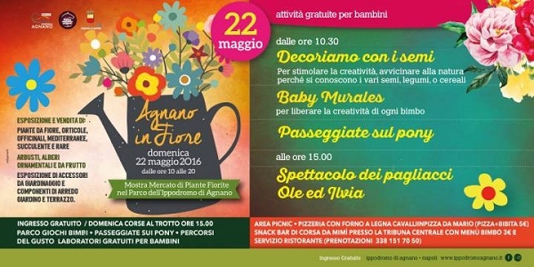 Napoli: domenica all'Ippodromo la kermesse - Agnano in Fiore -