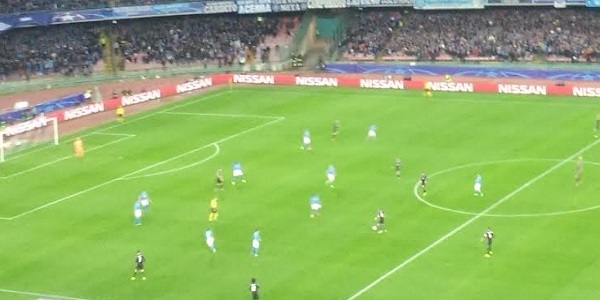 Napoli - Real Madrid: 1 - 3. Gli azzurri pagano a caro prezzo le disattenzioni difensive.