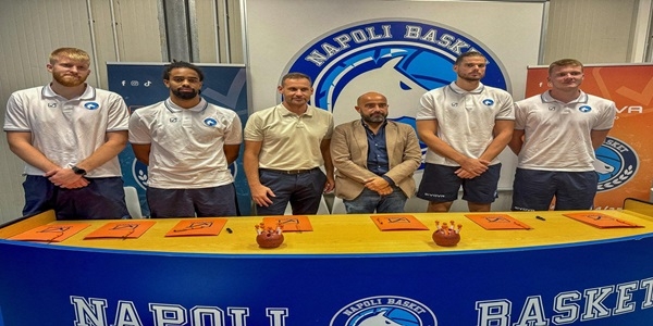 S.S. NAPOLI BASKET: PRESENTATI DREZNJAK, TOTÈ, TREIER E WOLDETENSAE