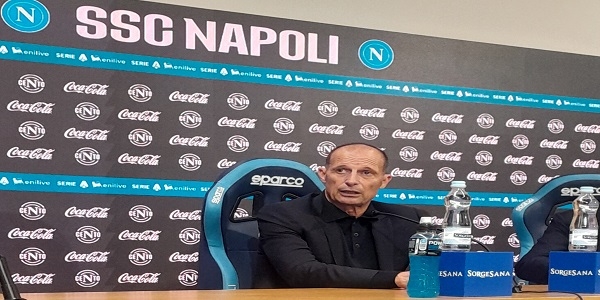 Napoli - Frosinone 3 - 0, Allegri. contento per l\'approccio ma le gare dobbiamo chiuderle prima