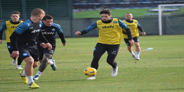 Castel Volturno: il Napoli prepara il match con la Salernitana