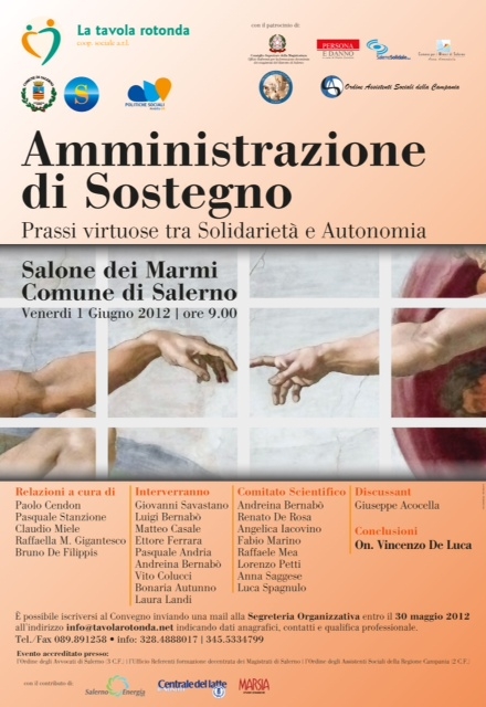 Salerno: Amministrazione di Sostegno. Prassi virtuose tra Solidarietà e Autonomia