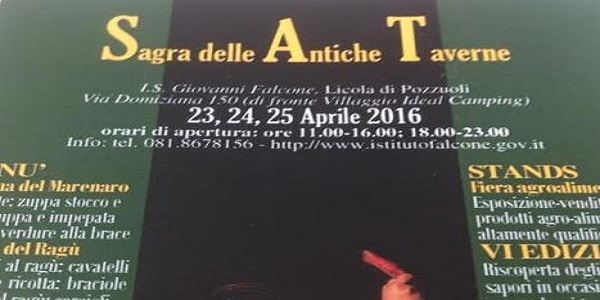 Licola: dal 23 al 25 aprile la VI edizione della Sagra delle Antiche Taverne.